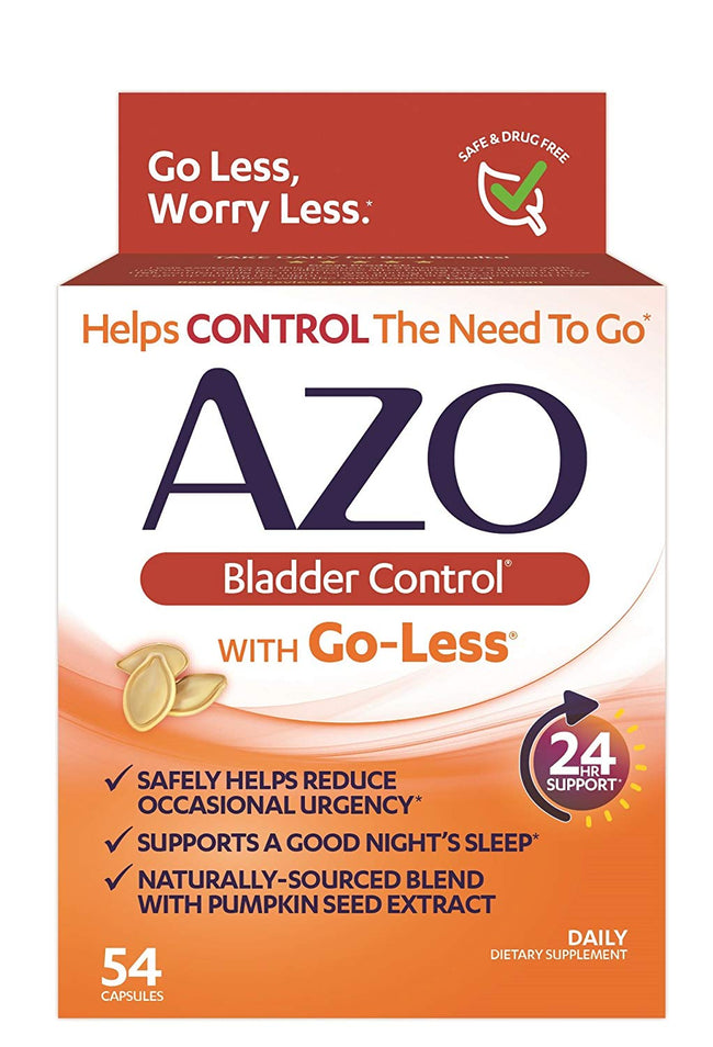 AZO Bladder Control with Go-Less Dietary Supplement 54 ct