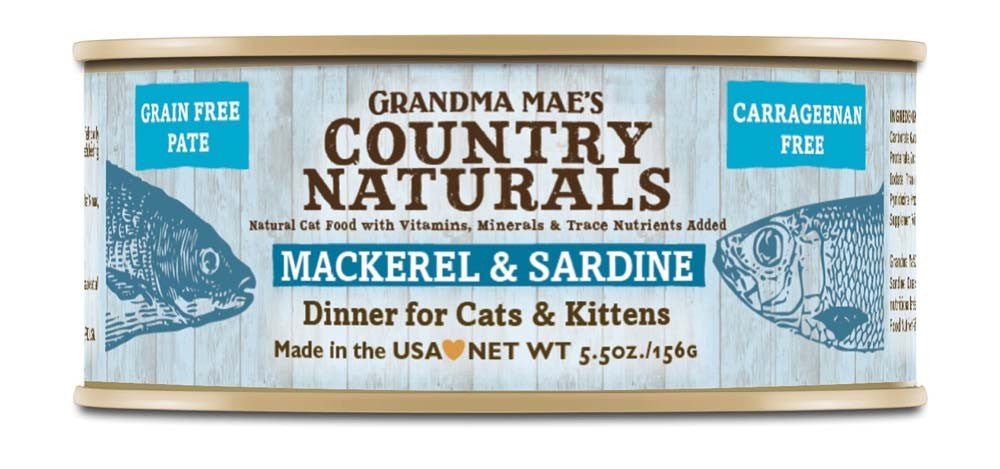 Grandma Mae's Grain Free Mackerel & Sardine Dinner 5.5 oz