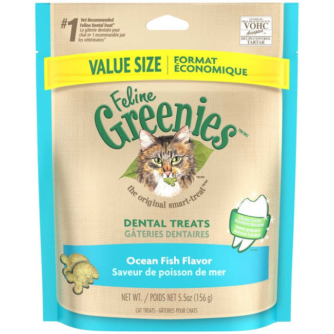 Feline Greenies Dental Treats Ocean Fish Flavor