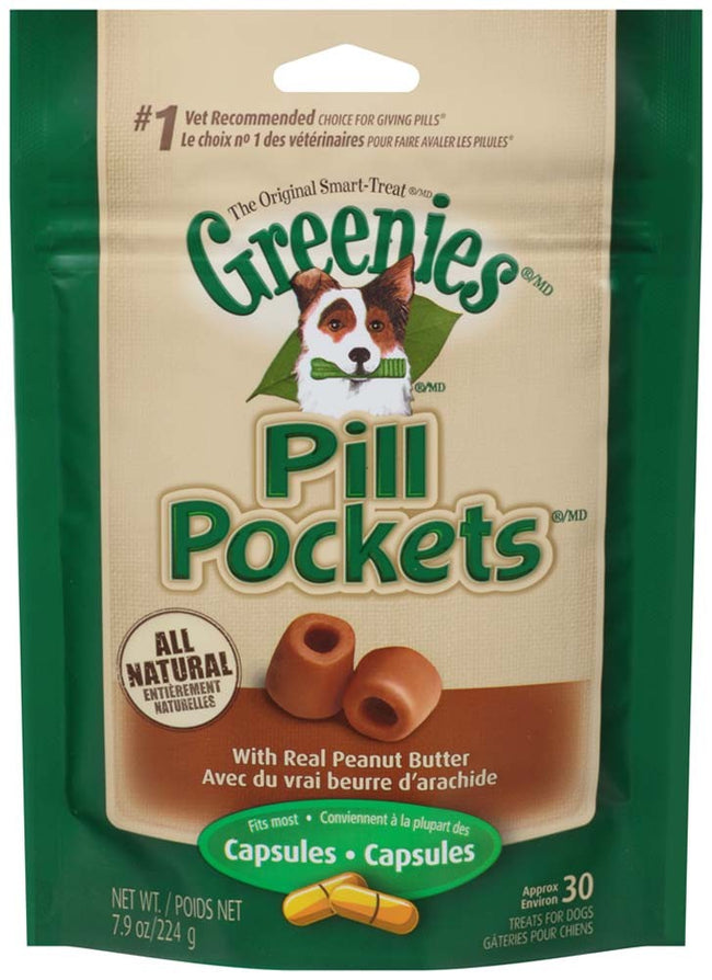 Greenies Pill Pockets Peanut Butter Flavor Capsule Size
