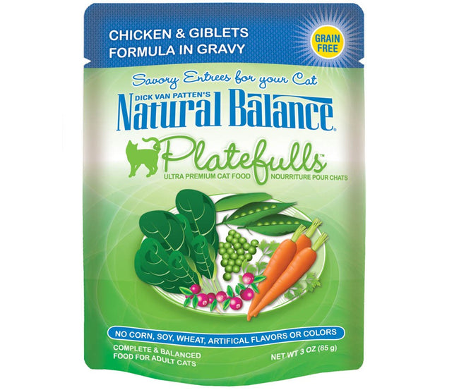 Natural Balance Platefulls Chicken & Giblets Formula in Gravy