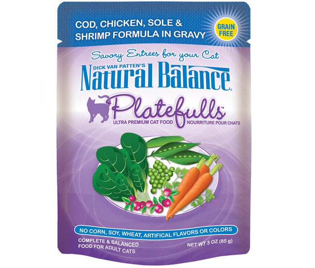 Natural Balance Platefulls Chicken Sole & Shrimp Formula in Gravy
