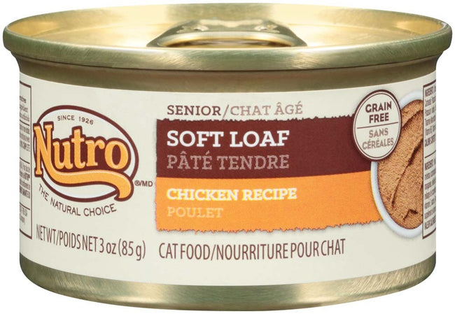 Nutro Grain Free Soft Loaf Chicken Recipe Can Senior Cat Food