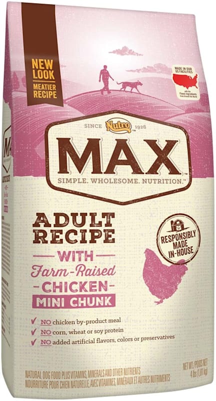 Nutro Max Adult Recipe With Farm-Raised Chicken Mini Chunk