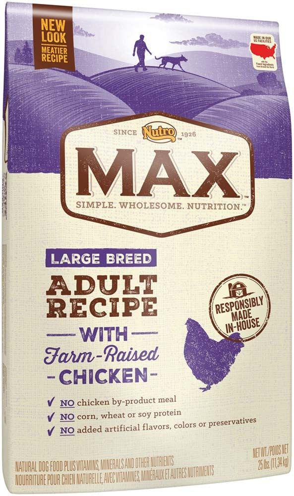 Nutro Max Large Breed Adult Recipe With Farm-Raised Chicken Mini Chunk