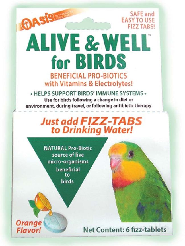 Oasis Alive & Well For Birds 6 Tablets